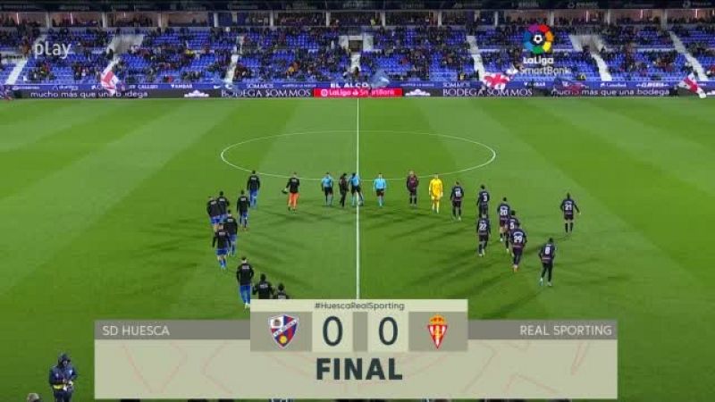 Huesca-Sporting: resumen del partido, 17ª jornada. Ver en RTVE Play