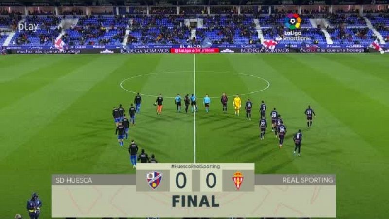 Huesca-Sporting: resumen del partido, 17ª jornada. Ver en RTVE Play