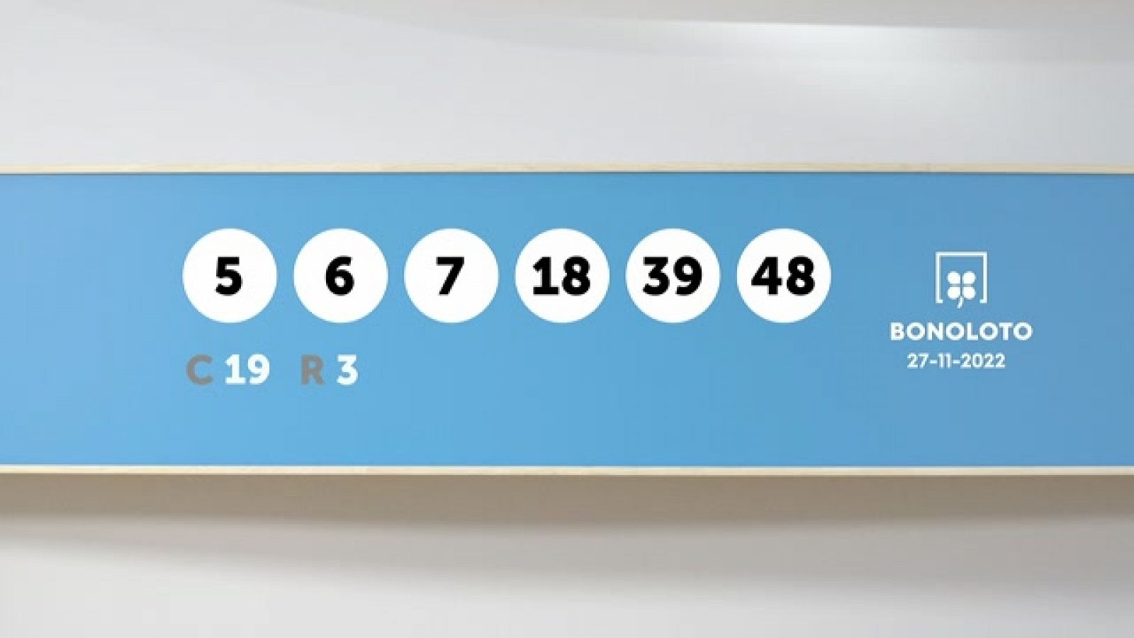 Sorteo de la Lotería Bonoloto del 27/11/2022 - Ver ahora