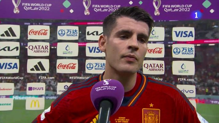 Copa Mundial de la FIFA 2026 - Mundial 2022 | Morata, a TVE: "Son Alemania, una gran selección. Han tenido una y la han aprovechado"