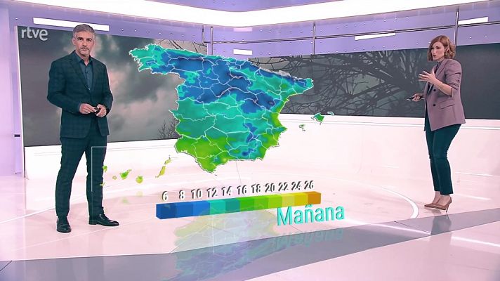 El tiempo - Probabilidad de precipitaciones localmente fuertes en Baleares, litoral catalán y Cantábrico oriental, donde también pueden ser persistentes