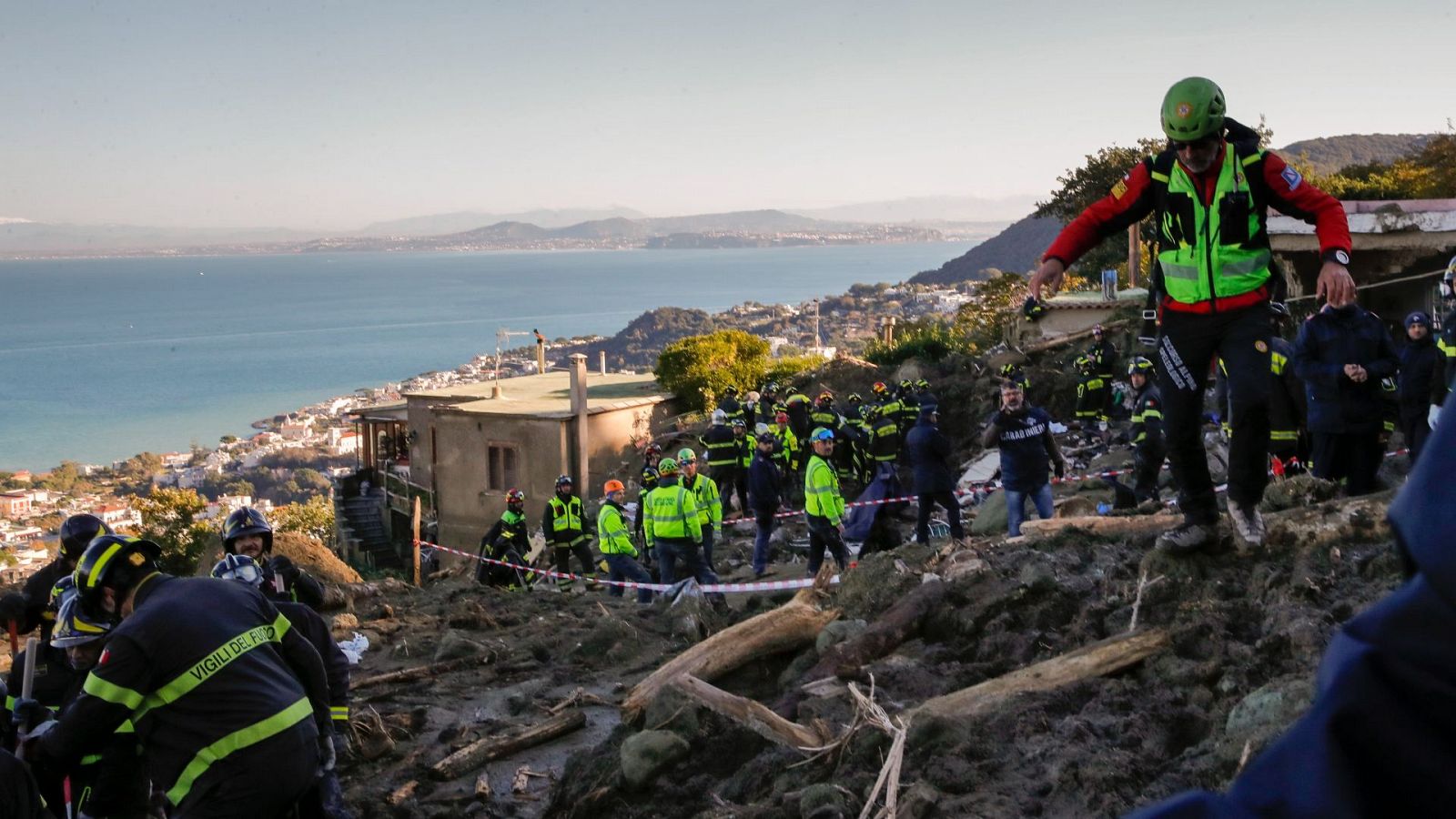 Inundaciones en la isla italiana de Ischia