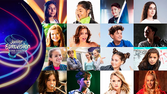 Las 16 canciones de Eurovisión Junior 2022