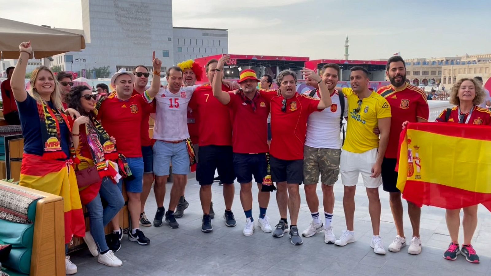 Mundial Qatar 2022: Marea Roja Fans, con España al fin del mundo