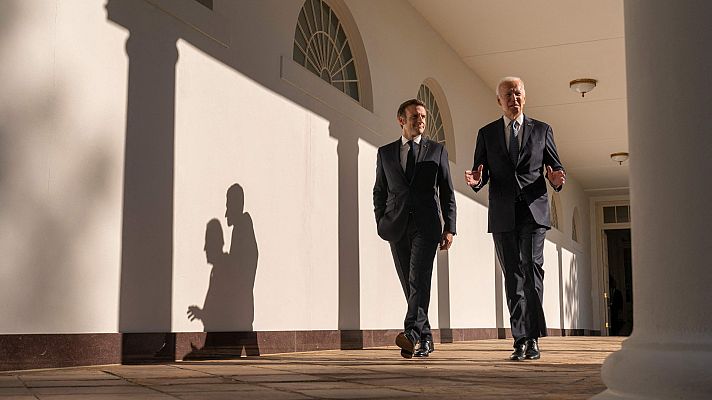 Biden y Macron hacen gala de su amistad en su encuentro en Washington   