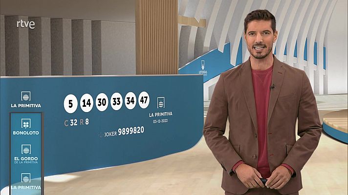 Loterías - Sorteo de la Bonoloto y Primitiva del 03/12/2022