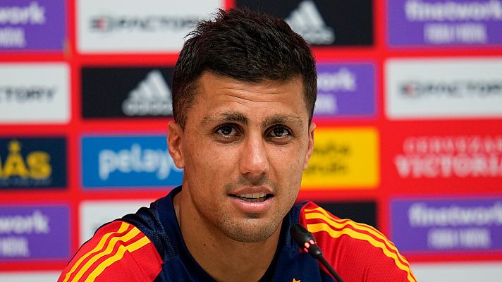 Rueda de prensa Rodri jugador Selección española