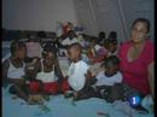 Niños deambulando solos en Haití