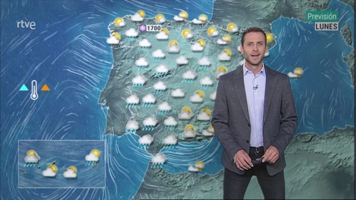 El tiempo - Heladas localmente fuertes en Pirineos. Chubascos localmente fuertes en Huelva a últimas horas