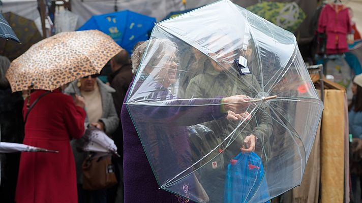 Lluvias fuertes en el Estrecho y Sistema Central y temperaturas en aumento en tercio norte