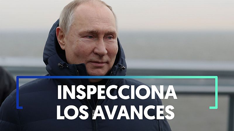 Putin visita el puente de Crimea dos meses después de su explosión