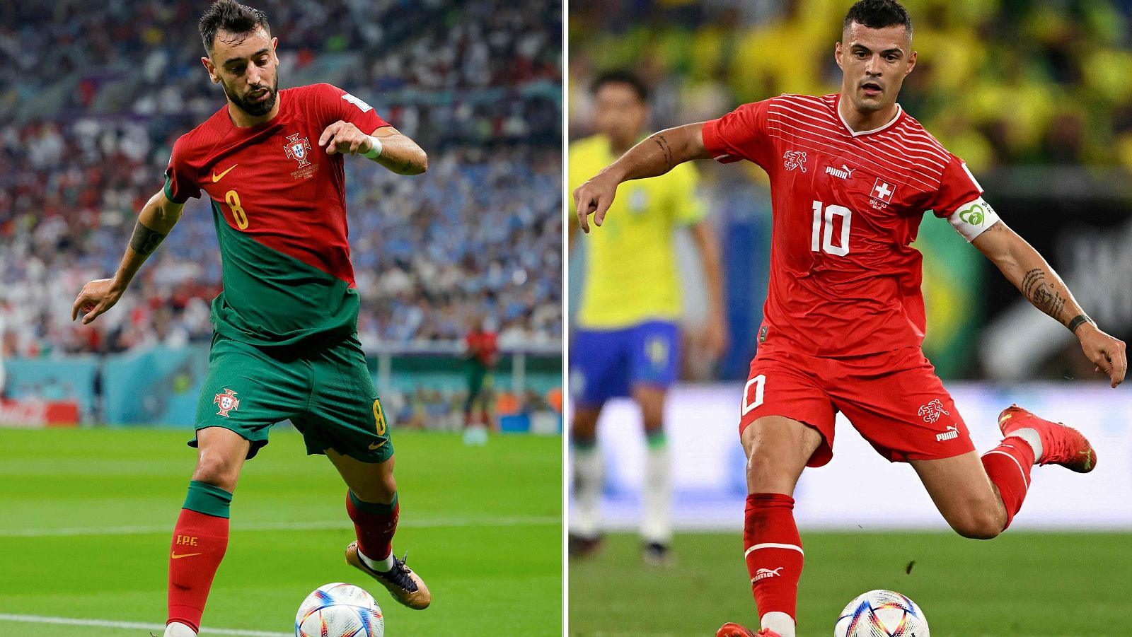 Suiza y Portugal se retan por un puesto en cuartos del Mundial