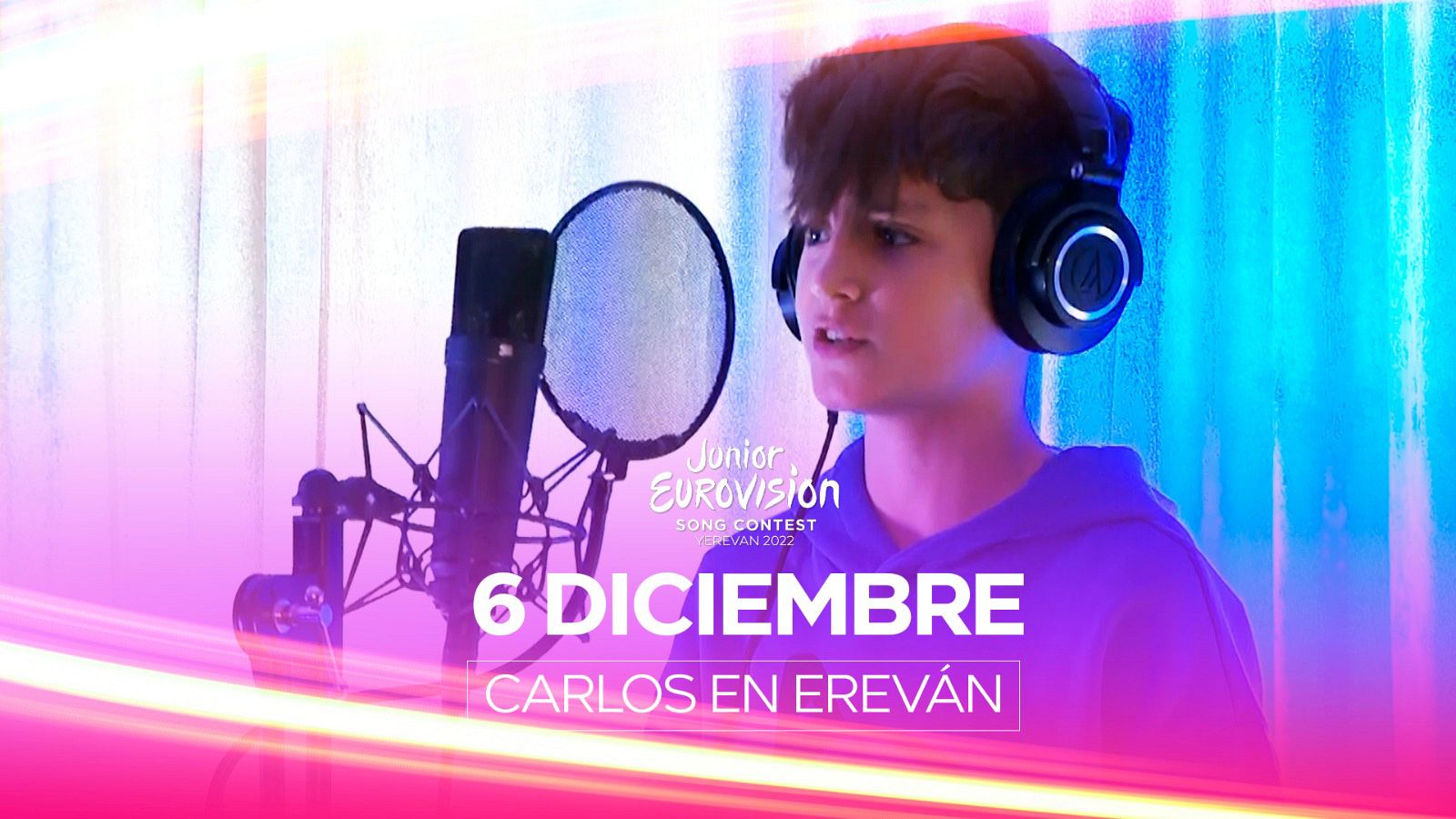 Eurovisión Junior 2022 | Carlos Higes graba el tema 'Spin the Magic'