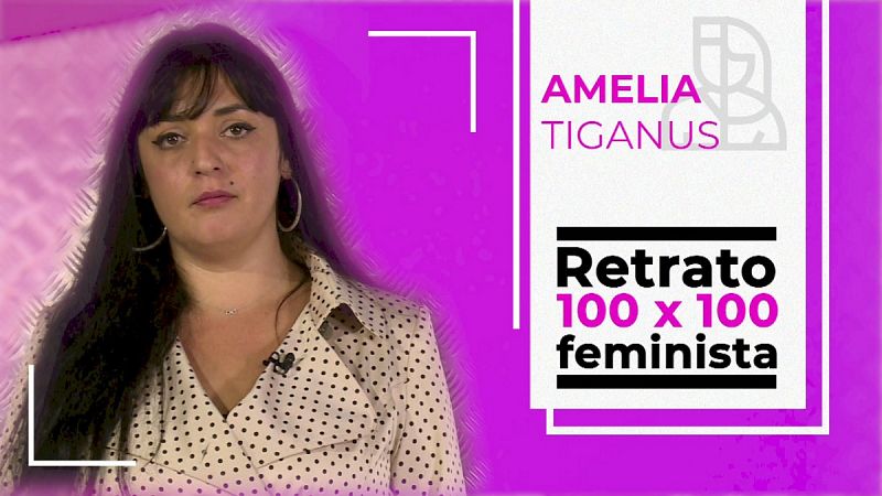 Retrato 100x100 feminista: Amelia Tiganus