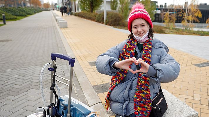 Arena, la primera paciente española con una consola cardíaca