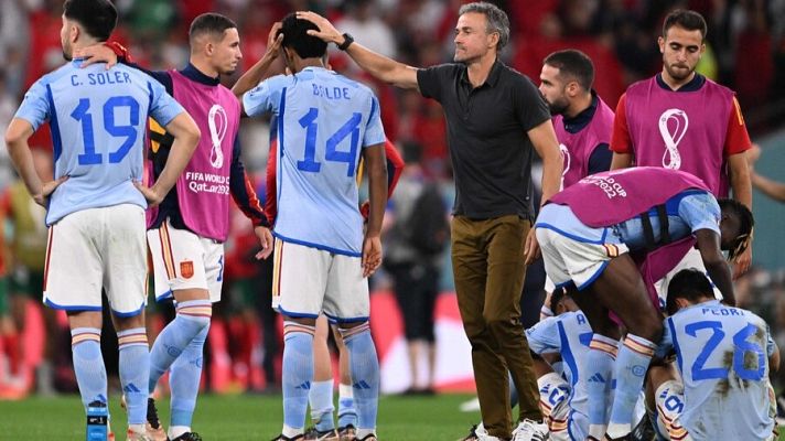 Telediario 1 - Mundial de Qatar - España, camino de regreso a Madrid tras caer eliminada