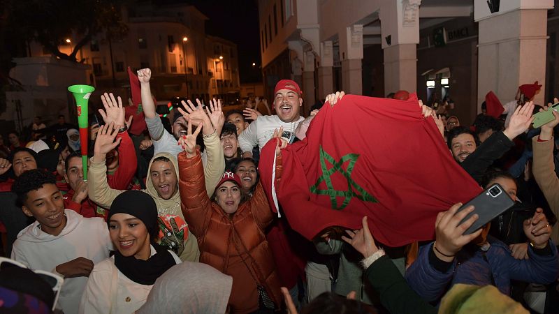 Marruecos celebra la victoria ante España en las calles