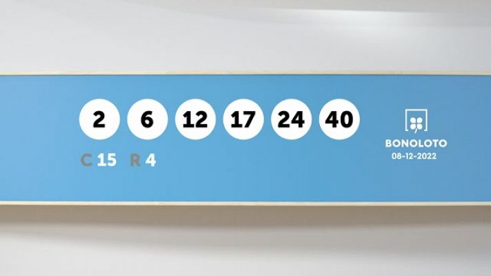 SELAE - Sorteo de la Lotería Bonoloto del 08/12/2022