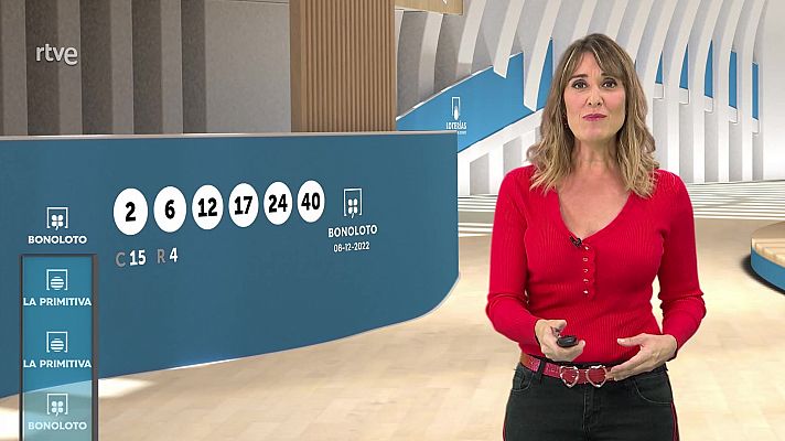 Loterías - Sorteo de la Lotería Nacional, Bonoloto, Primitiva y Jóker del 08/12/2022
