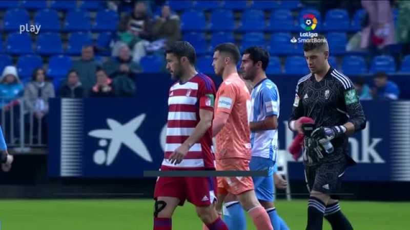 Málaga-Granada: resumen del partido, 19ª jornada. Ver en RTVE Play