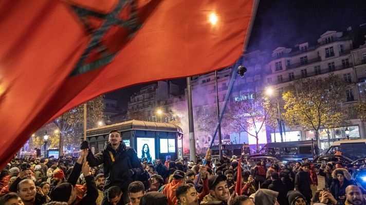Mundial de Qatar - Fiesta en las calles de España por Marruecos y aviso para Francia