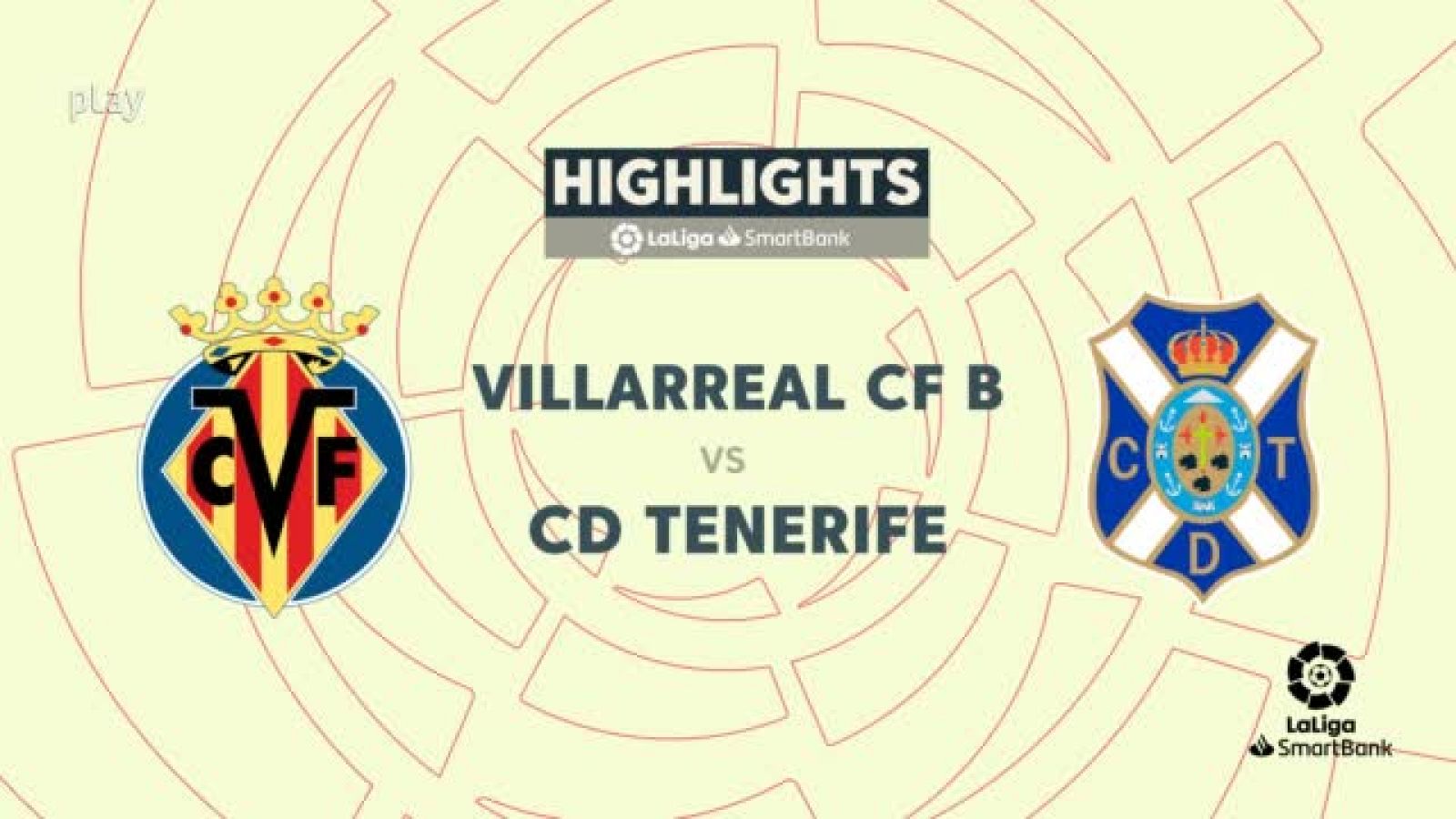 Villareal B-Tenerife: resumen del partido, 20ª jornada