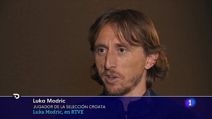 Telediario Fin de Semana - Mundial de Qatar -  Luka Modric, a TVE: "Es increíble lo que está haciendo esta selección"