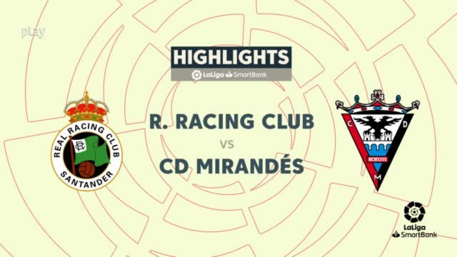 Racing-Mirandés: resumen del partido, 20ª jornada. Ver en RTVE Play