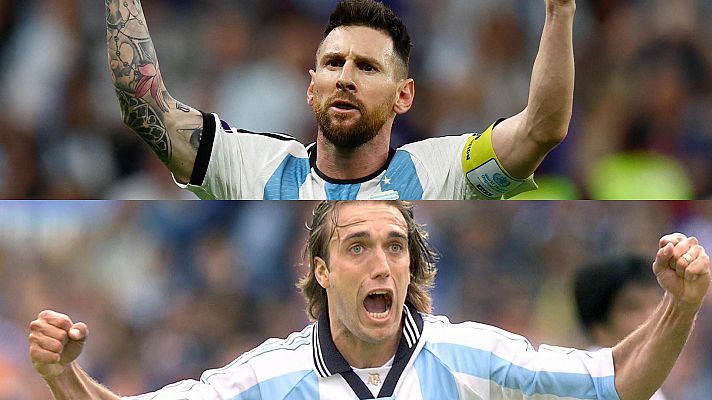 Batistuta felicita a Messi por igualar su récord de goles