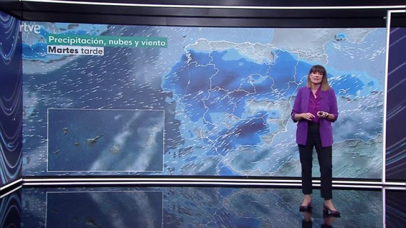 Intervalos de viento fuerte en áreas de la mitad norte, Baleares, interior de la Comunidad Valenciana, puntos del sureste peninsular, Estrecho y montes de Toledo - ver ahora