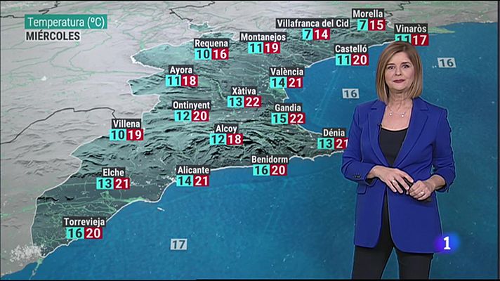 El tiempo en la Comunitat Valenciana 13/12/22