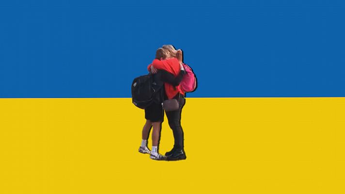 Encuentro madre e hijo ucranianos