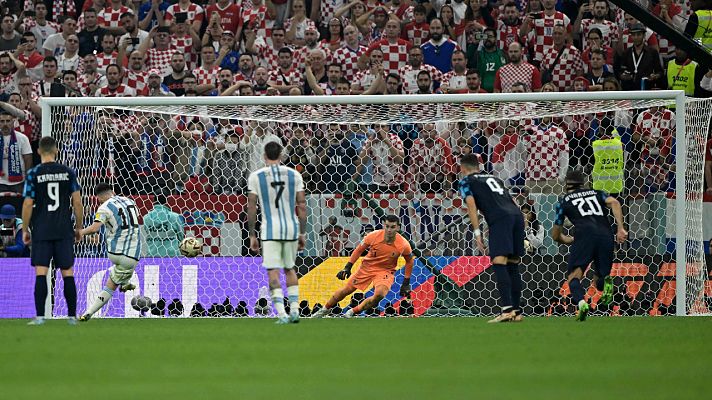 Argentina 1-0 Croacia: Gol de penalti de Messi