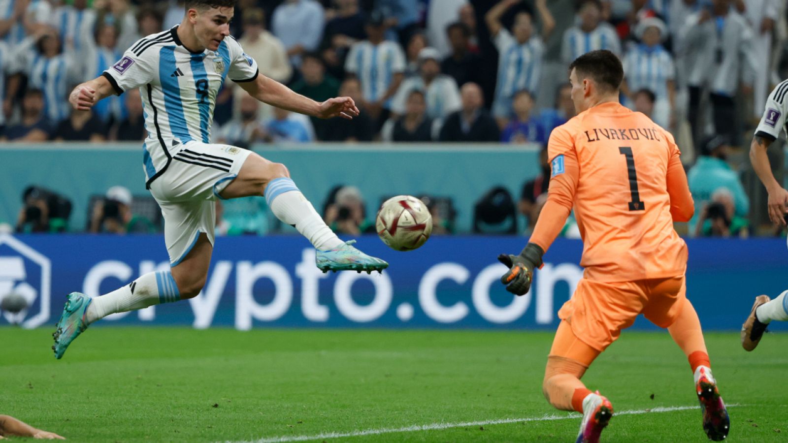 Argentina 2-0 Croacia: Gol de Julián Álvarez