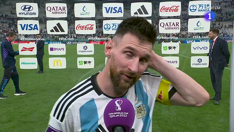 Messi, clasificado para la final del Mundial: "Estoy disfrutando muchísimo" -- Ver ahora