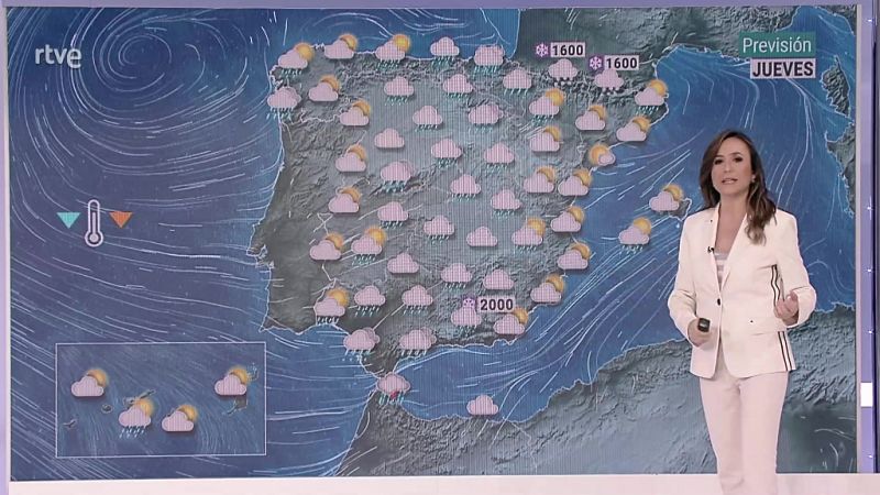 Intervalos de viento fuerte en zonas del tercio sur peninsular, costa de Galicia, Baleares y Canarias - ver ahora