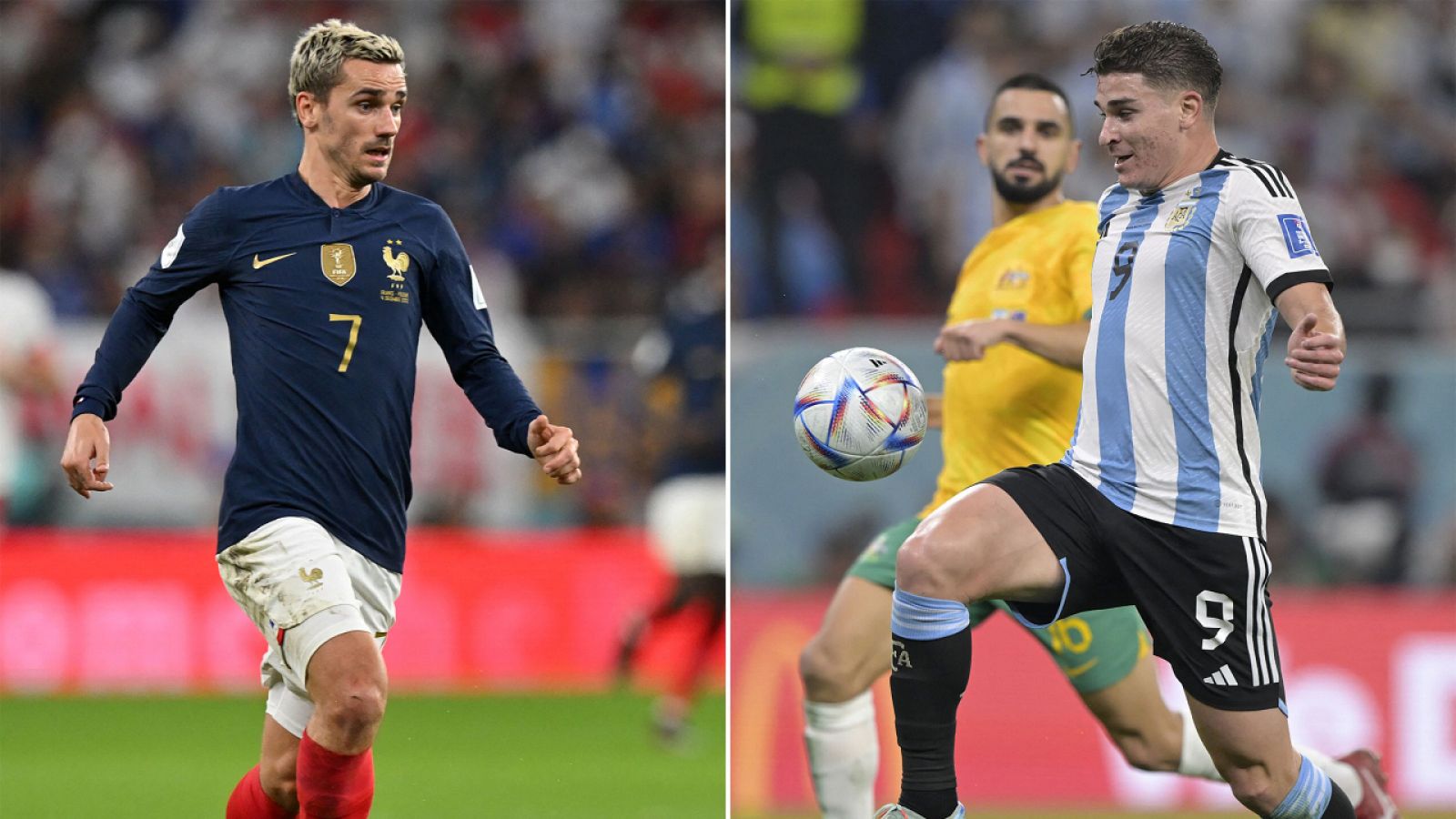 El 2-0 de Argentina y de 1-0 de Francia