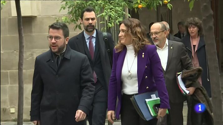 L'Informatiu - Pere Aragonès insisteix a demanar un referèndum pactat