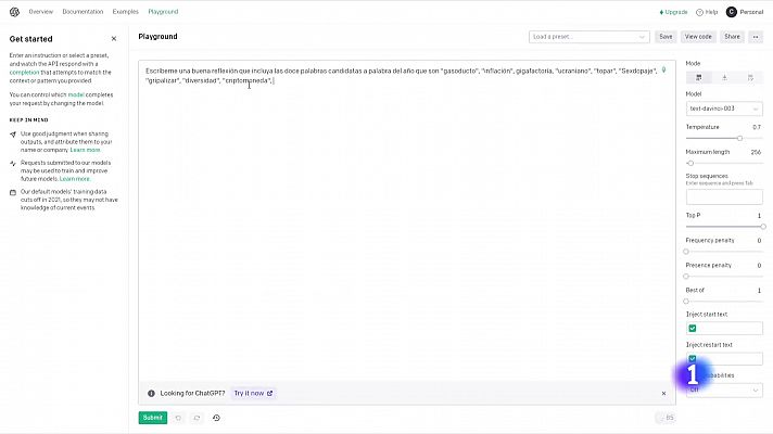 Telediario 1 - Ucraniano e inflación, entre las candidatas a palabra del año de la FundéuRAE