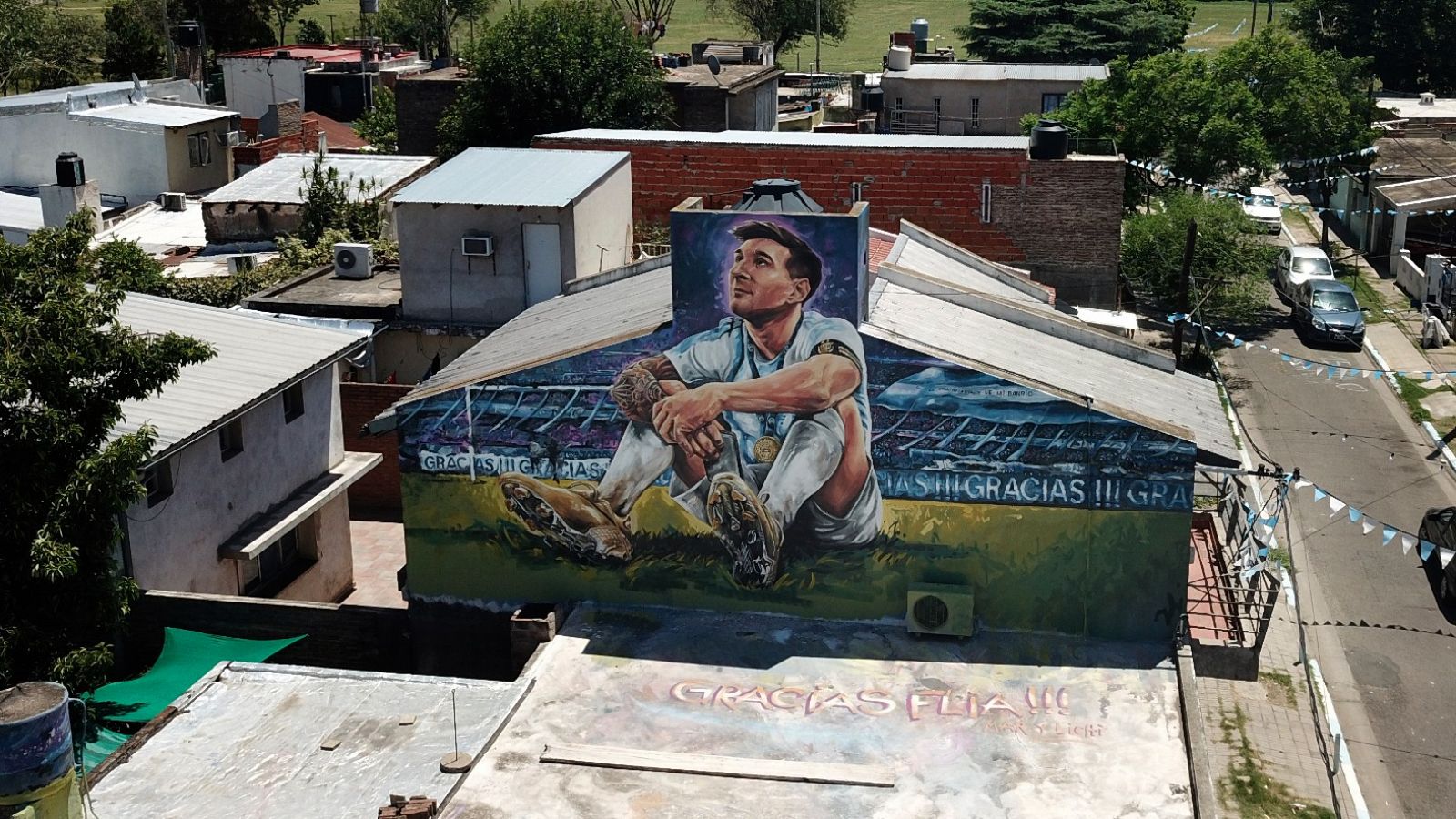 La ciudad de Rosario se vuelca con Messi, su hijo pródigo