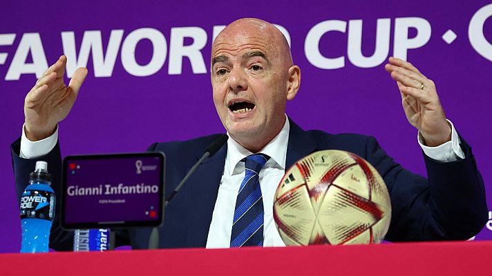 Telediario 1 - Infantino blanquea a Catar en su balance del Mundial 2022