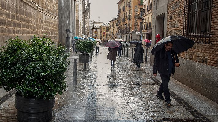 Precipitaciones débiles y dispersas en amplias zonas del país