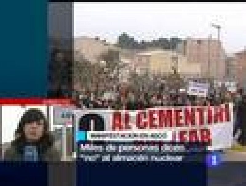  Protesta en Ascó contra el proyecto de cementerio nuclear