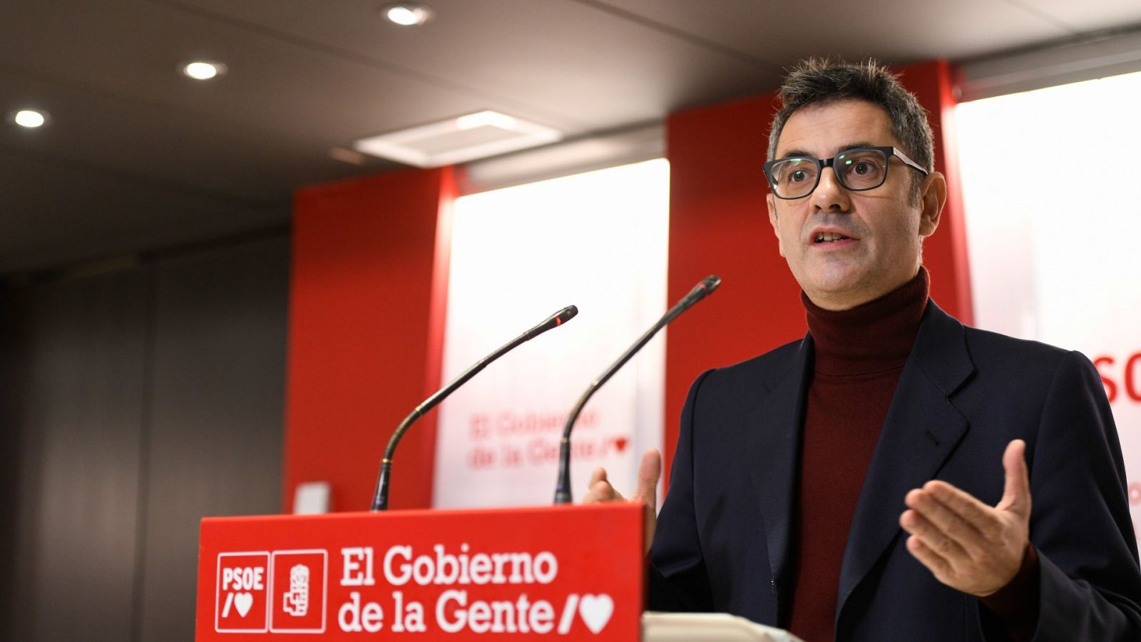 Bolaños: "El PP tratar de controlar la democracia por la puerta de atrás"