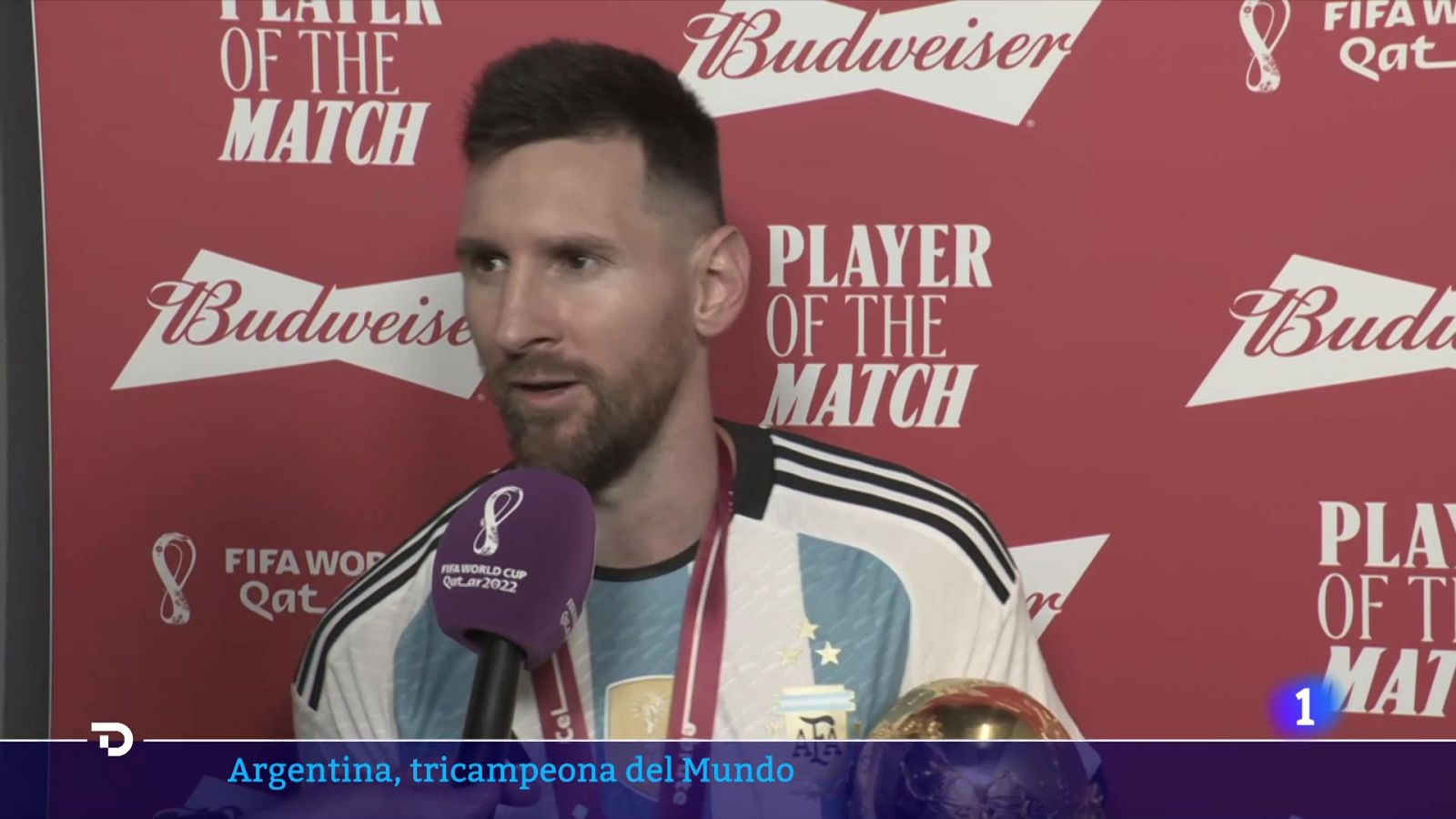Leo Messi: ''Quería retirarme ganando el Mundial y gracias a Dios lo pude conseguir''