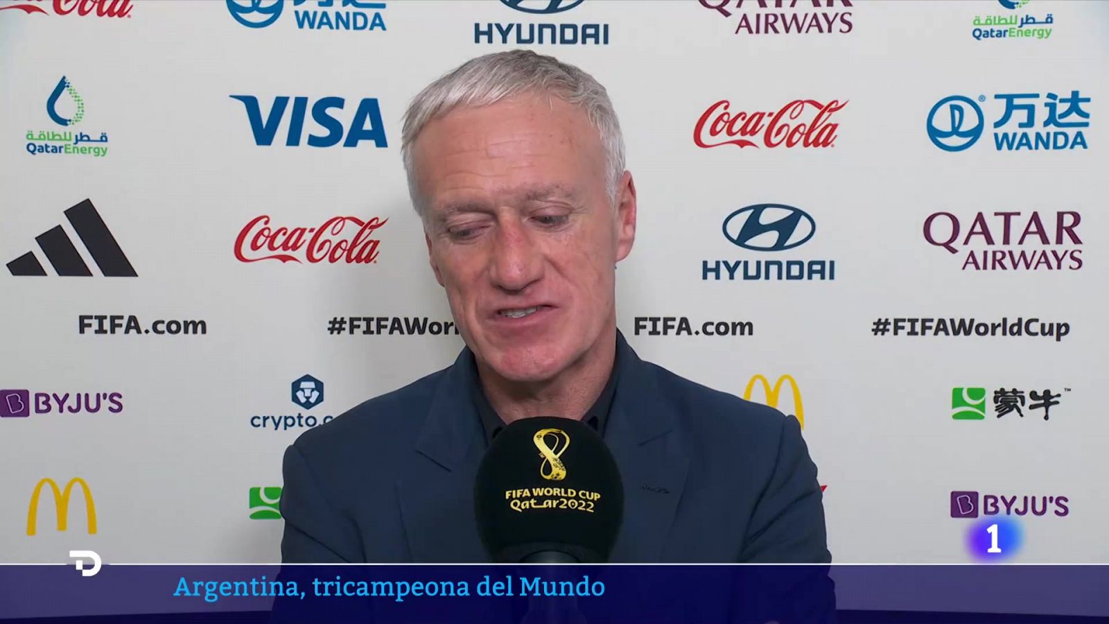 Didier Deschamps: ''Escalamos la montaña y llegamos a la cima, pero no nos pudimos quedar allí''