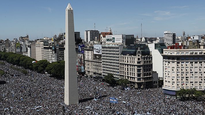 Celebración Argentina campeón