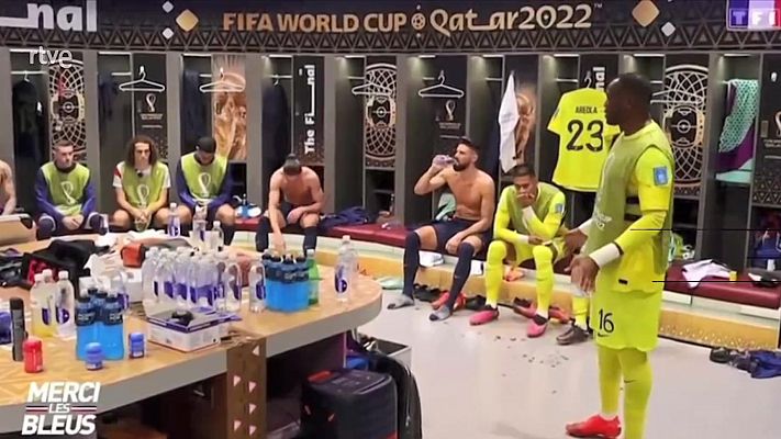 Tensión en el vestuario de Francia en el descanso de la final del Mundial