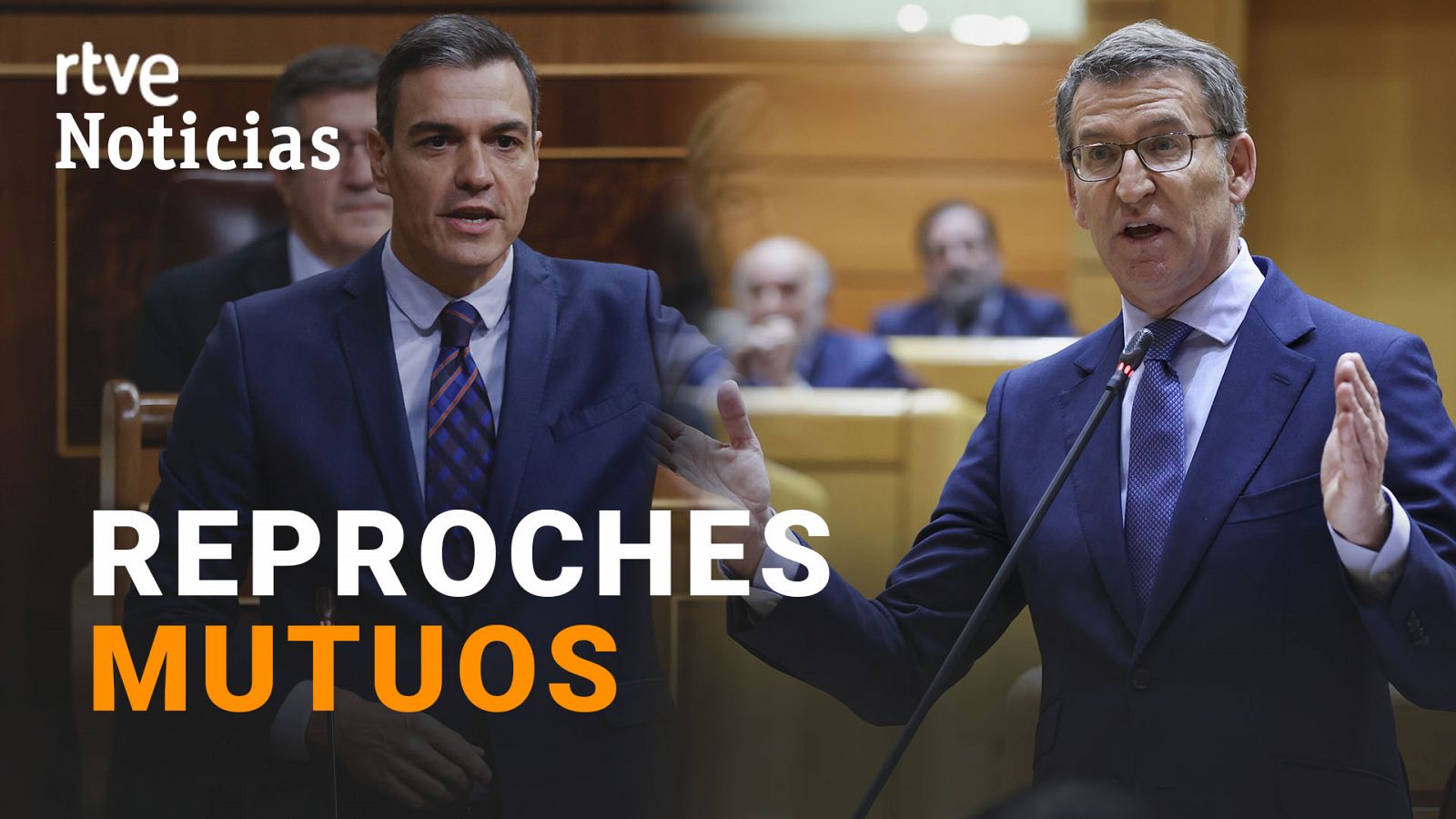Sánchez acusa a Feijóo de "enmudecer" las Cortes y el líder del PP le pide elecciones