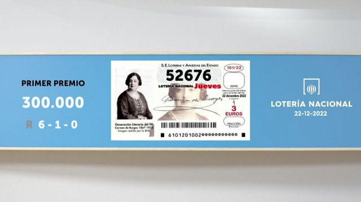 SELAE - Sorteo de la Lotería Nacional del 22/12/2022